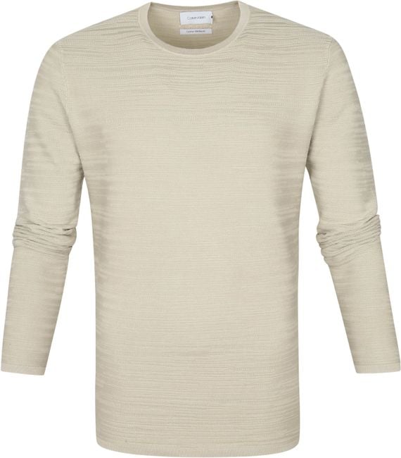 wraak Iedereen Knipoog Calvin Klein Sweater Texture Beige K10K106953-AEV order online | Suitable
