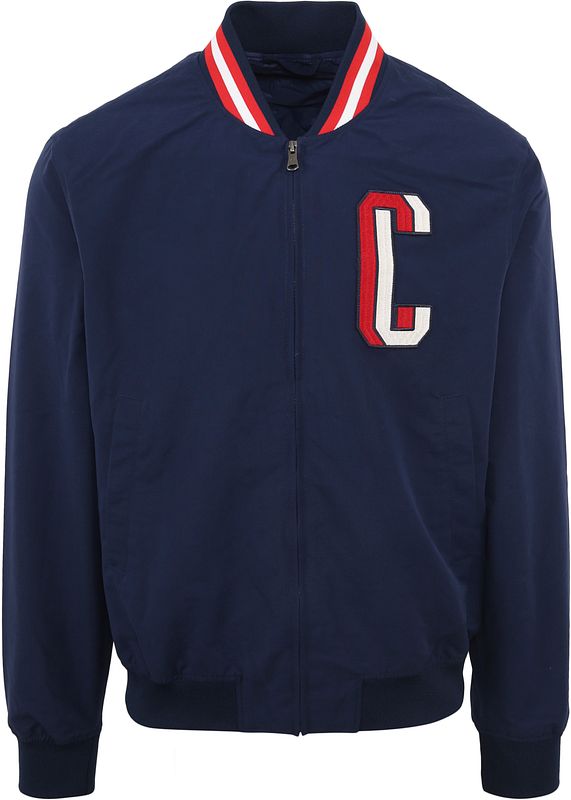 Champion windbreaker red white hot sale blue