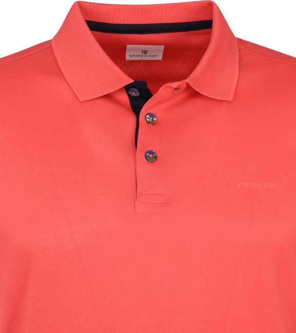 Dislocatie Verzoekschrift financiën State Of Art Mercerized Pique Polo Shirt Coral Red order online | 46112508  | Suitable Spain