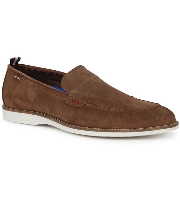 tommy hilfiger loafers brown