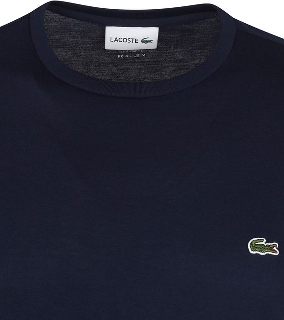 dark blue lacoste shirt