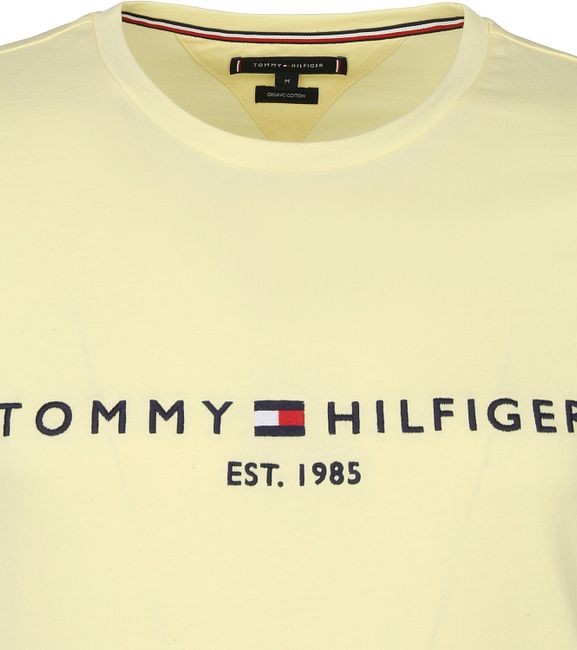 yellow and white tommy hilfiger shirt