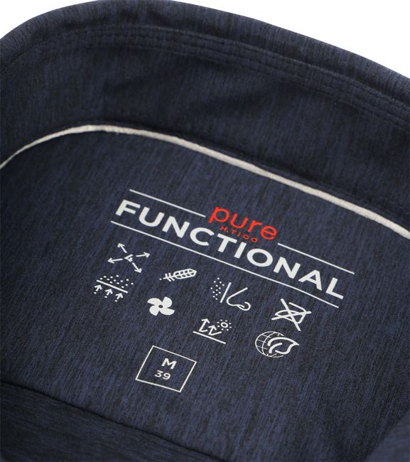 Shirt Functional 3386-22150-139 Suitable | Navy Pure bestellen online Kurzarmhemd The