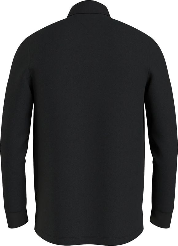 Tommy Hilfiger Big And Tall Polo Shirt Long Sleeve Black