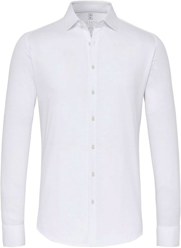 Luxe Formal White Textured Shirt - Scotch