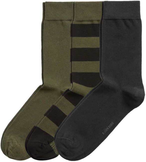 Bjorn Borg Core 3-Pack Sokken Groen Zwart online | Suitable