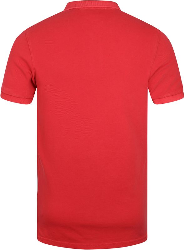 Superdry Classic Polo Shirt Pique Logo Red