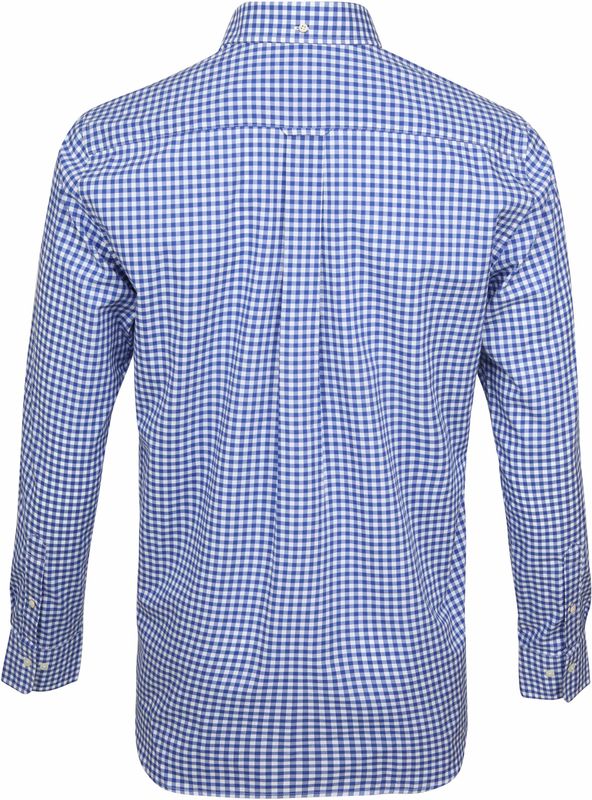 Gant Gingham Overhemd Blauw Ruit