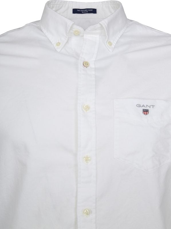 Gant Casual Overhemd Oxford Wit