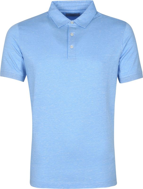 Suitable Prestige Melange Polo Shirt Blue
