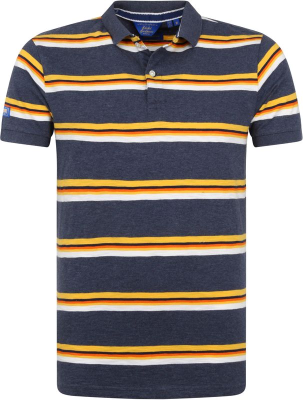 Superdry Classic Polo Shirt Stripes Dark Blue