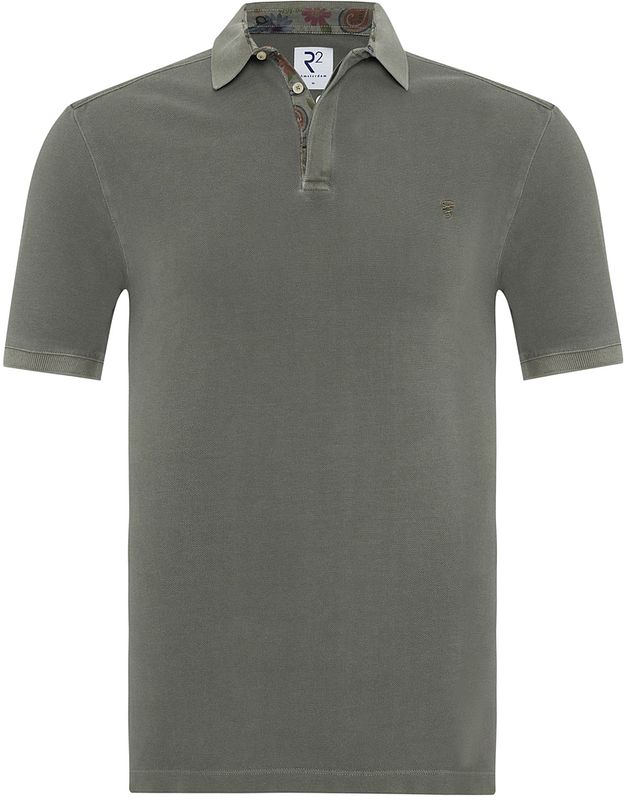 R2 Amsterdam Polo Solid Donkergroen 120.POLO.015 070 online