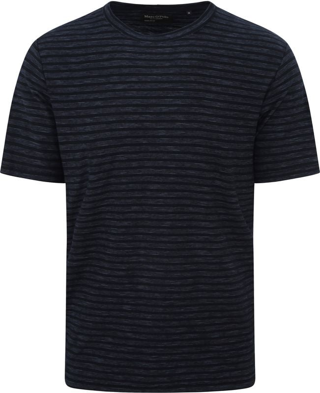 Marc O'Polo T-Shirt Streep Donkerblauw