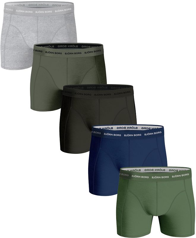 Bjorn Borg Boxers Cotton Stretch 5-Pack Groen