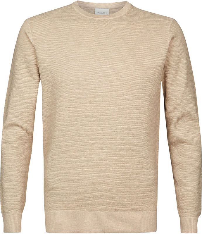 Profuomo O-Neck Sweater Beige