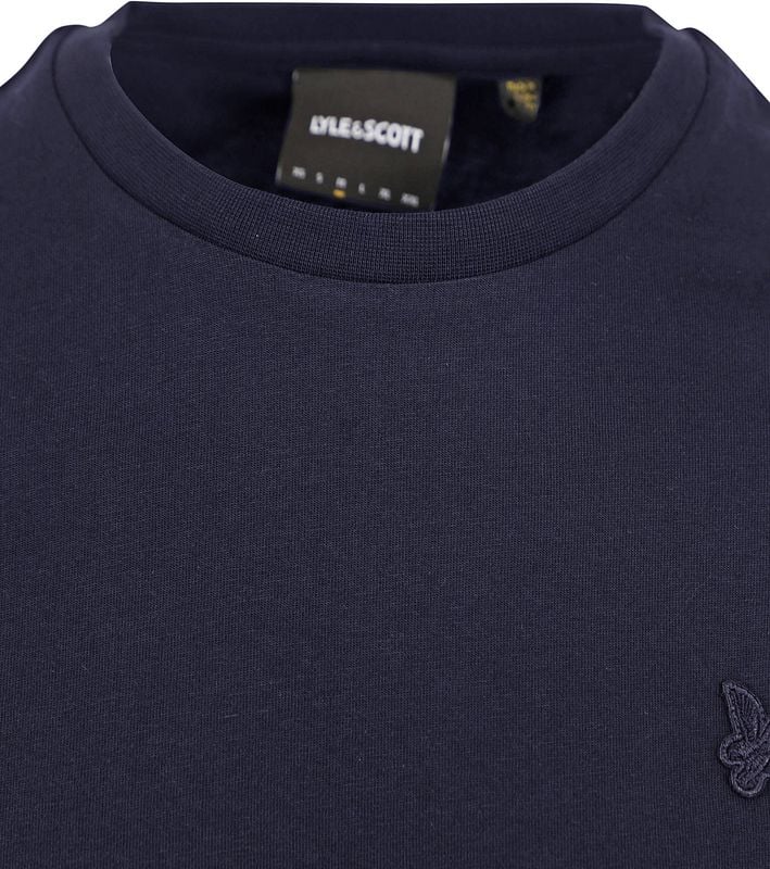 Lyle and scott navy hot sale shirt