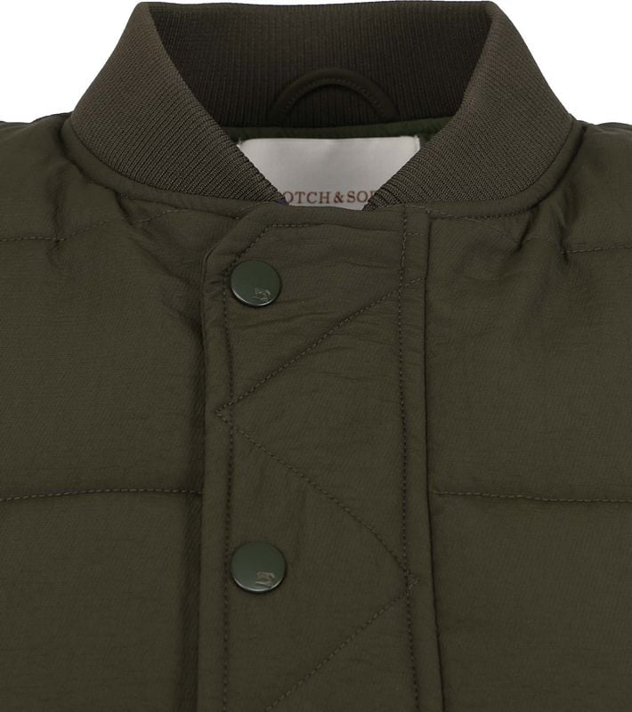 Scotch and soda hot sale green bomber jacket