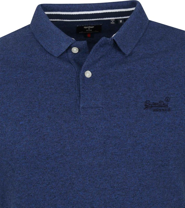 Superdry Classic Polo Shirt Pique Dark Blue