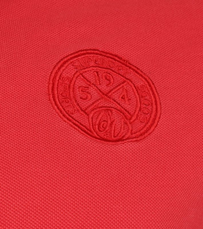 Superdry Classic Polo Shirt Pique Logo Red