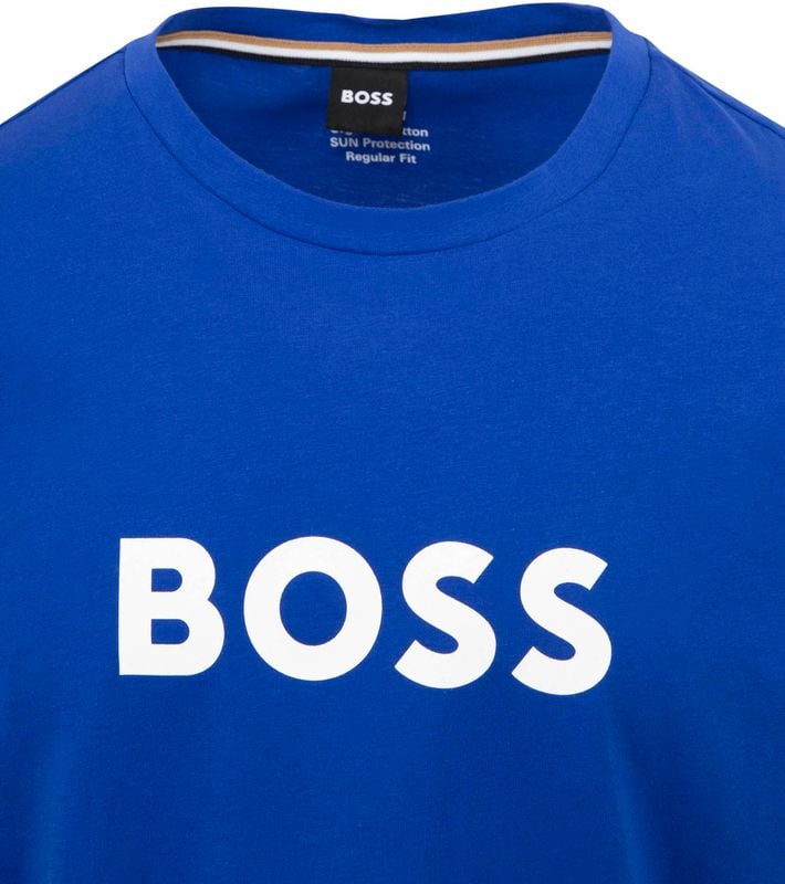 BOSS T-shirt Kobaltblauw