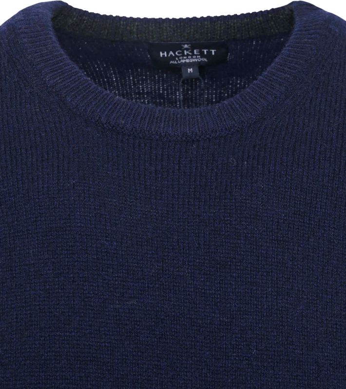 Hackett Lambswool Crew Pullover Sweater in Blue for Men