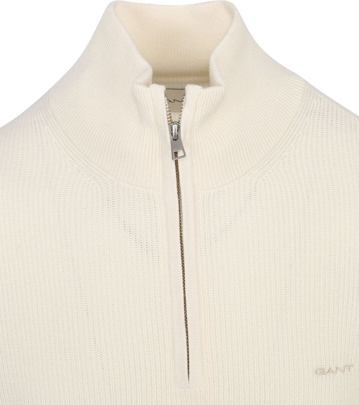 Gant Halfzip Pullover Wool Mix Ecru 8050171-130 order online