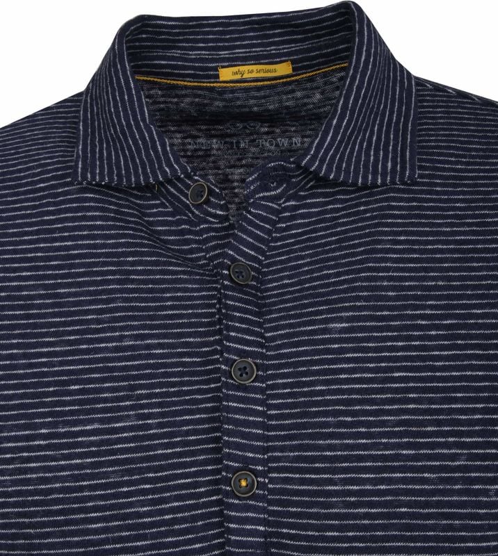 New In Town Polo Navy Strepen