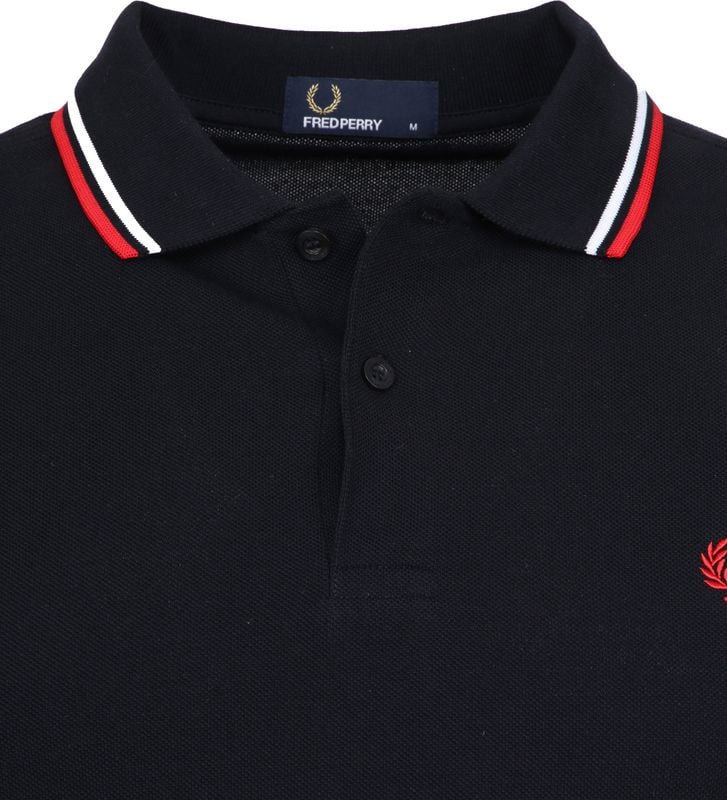 Fred Perry Polo Navy White Red