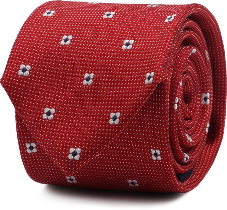 Suitable Pochette de Costume Soie Rouge Rouge - Vêtements Cravates