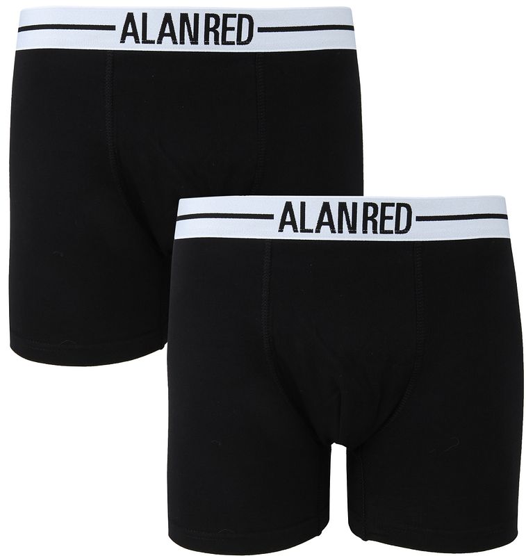 Alan Red Boxer Shorts Black 2-Pack 7001-99 Boxer Lasting