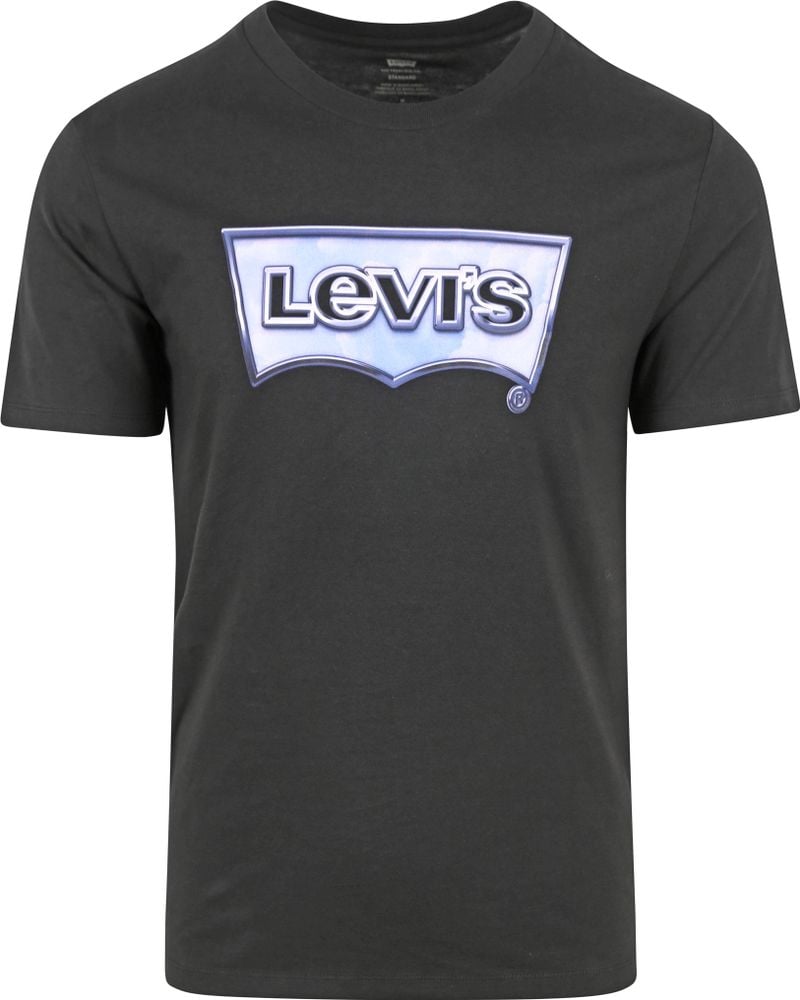 levi's original graphic t-shirt chrome zwart