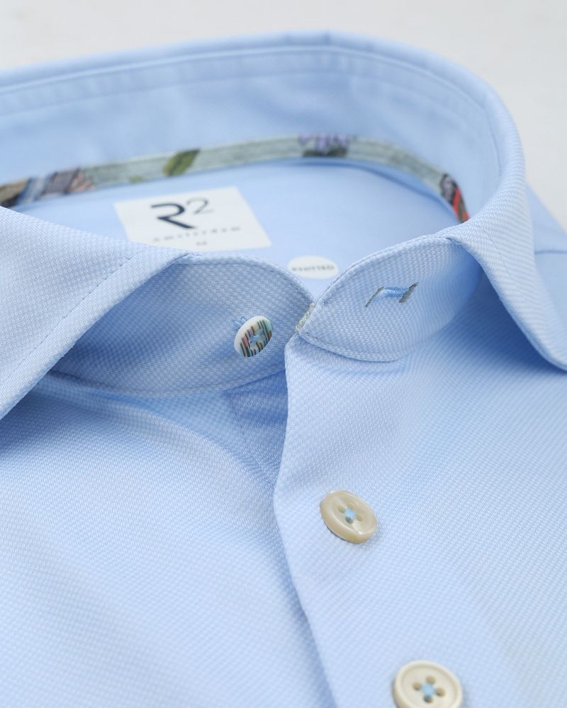 R2 Japanese Knitted Hemd Shortsleeve Hellblau - Größe L günstig online kaufen