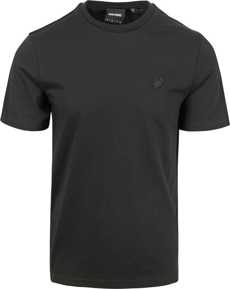 Lyle & Scott Adelaar T-Shirt 100% Katoen Fijn Afgewerkt Black Heren