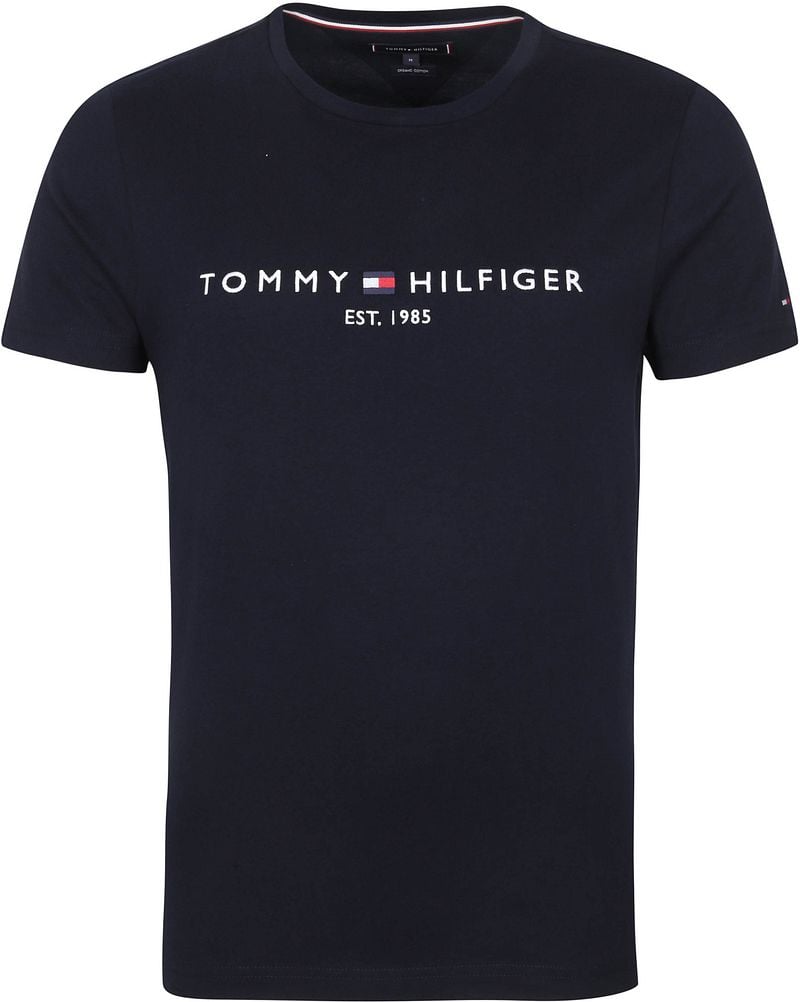 Tommy Hilfiger Logo T-shirt Dunkelblau - Größe 3XL günstig online kaufen