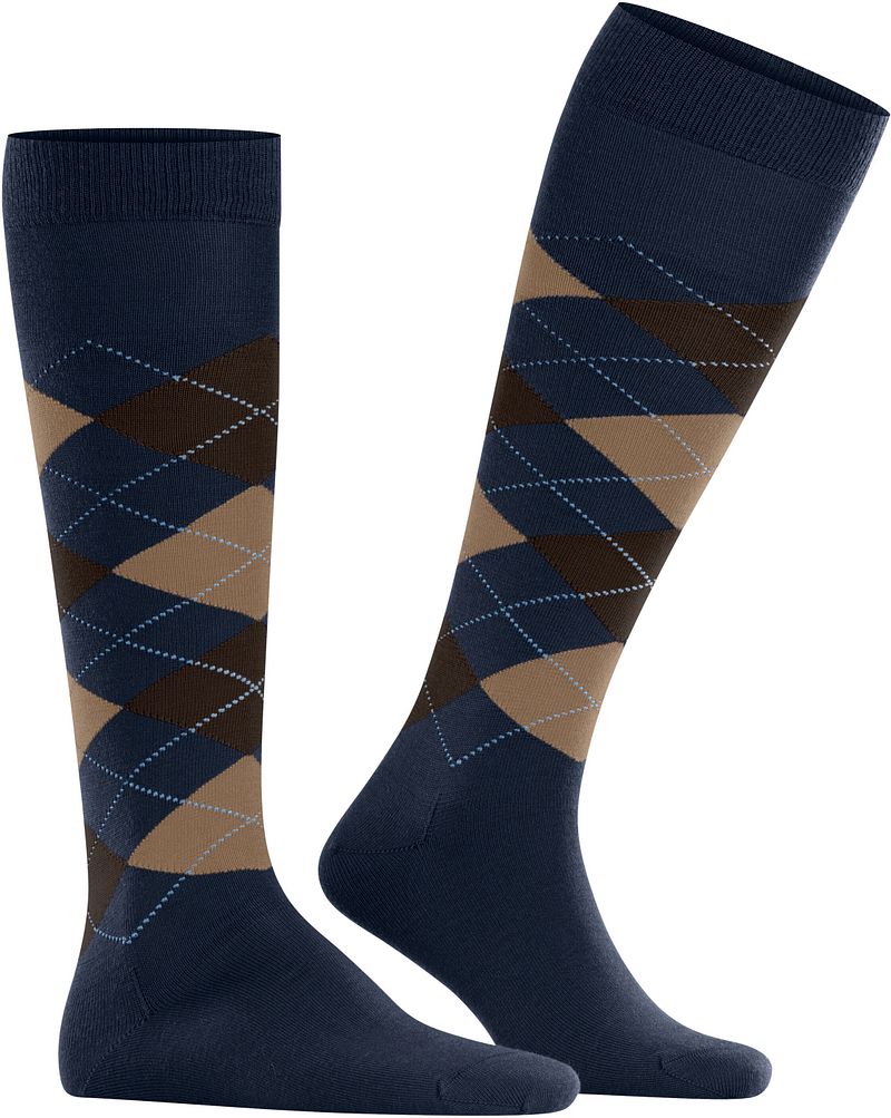 Burlington Edinburgh Kniekousen Wol Navy
