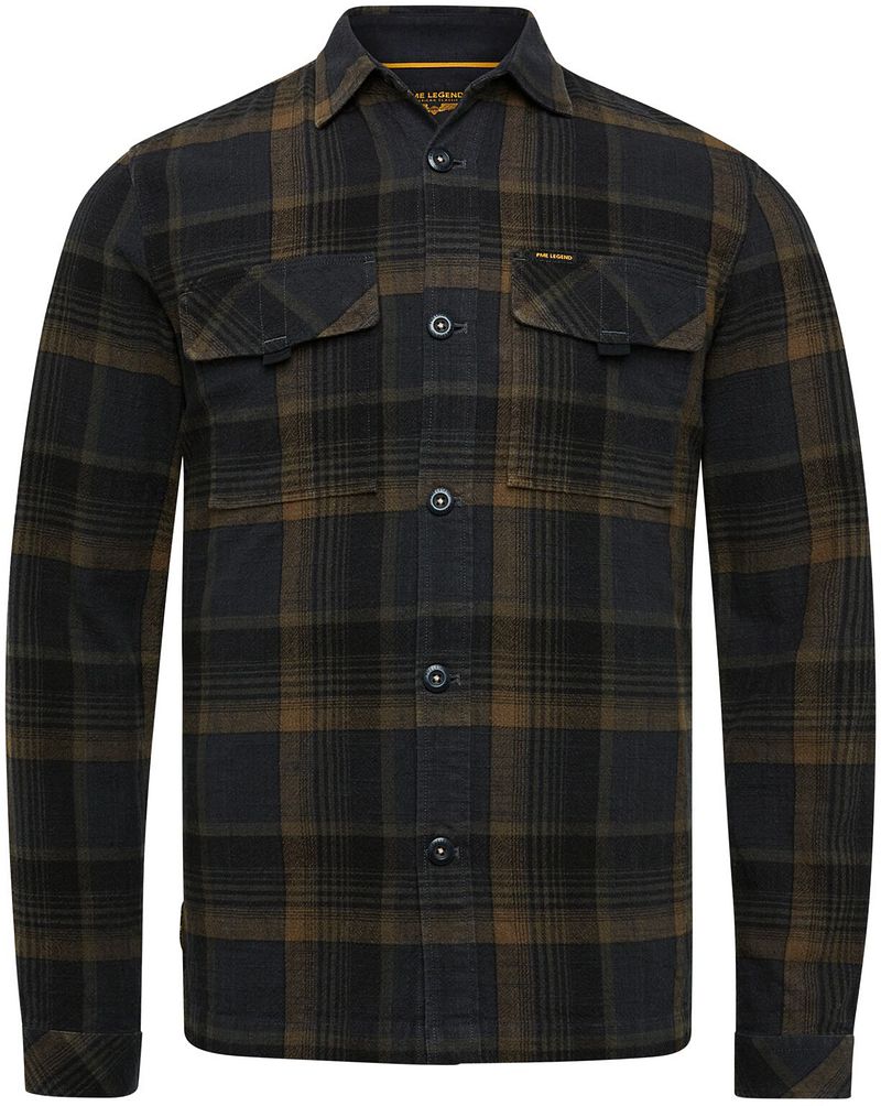 PME Legend Chemise A Carreaux Noir Anthracite taille M