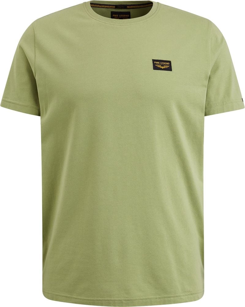 PME LEGEND Heren Polo's & T-shirts Short Sleeve R-neck Guyver Tee Groen