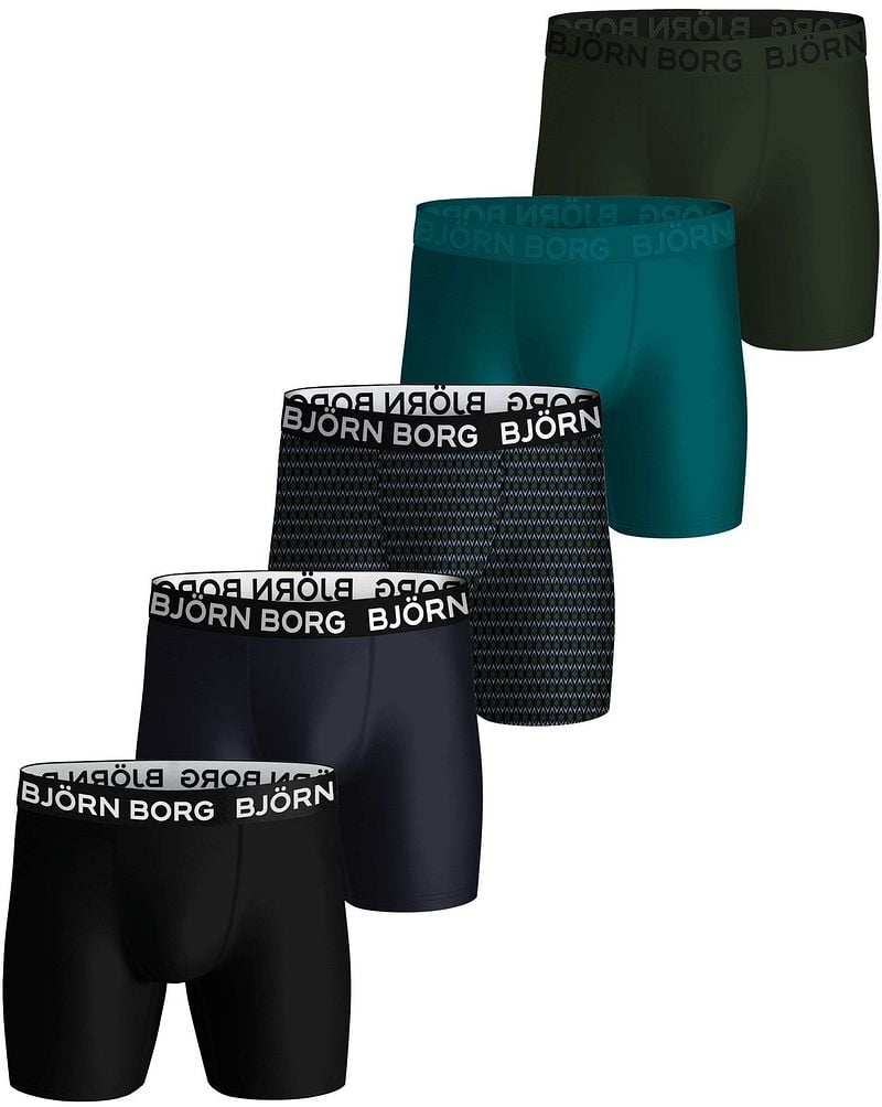 Björn Borg Performance Shorts 5er-Pack Multicolour - Größe L günstig online kaufen