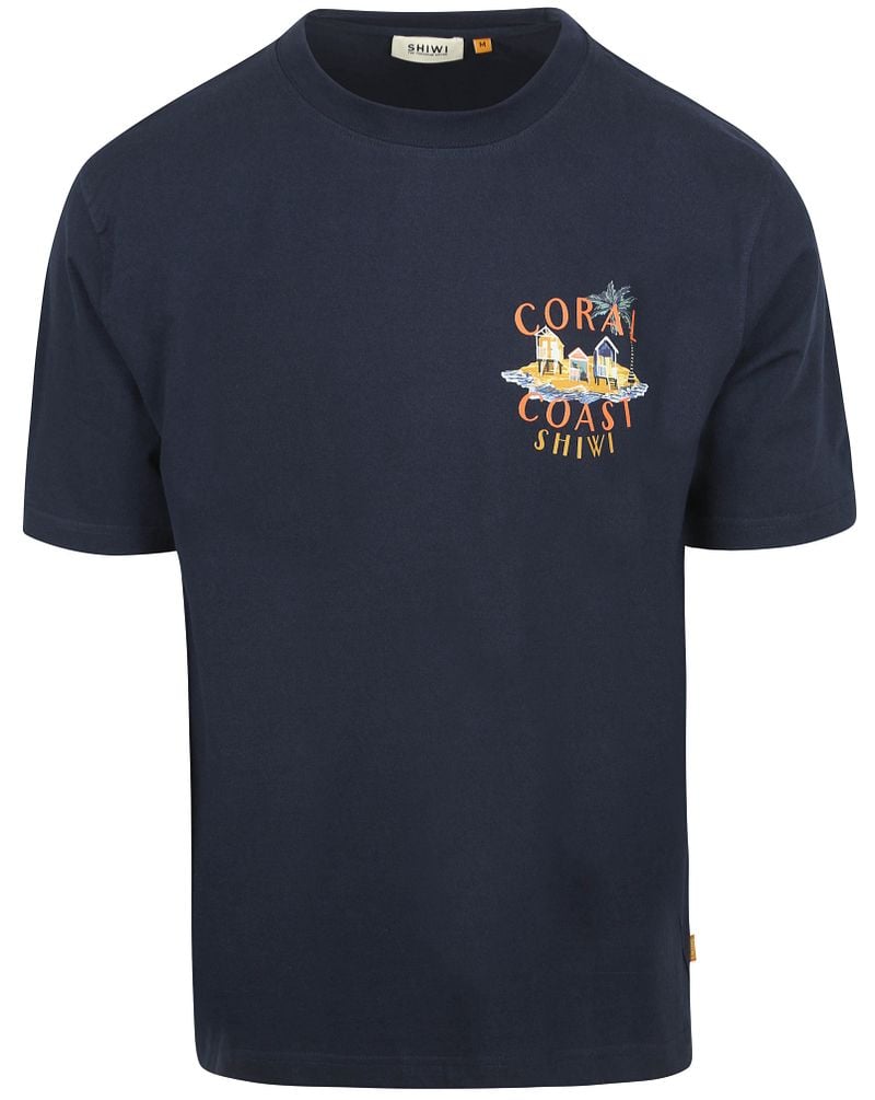Shiwi T-Shirt Finn Coral Coast Navy
