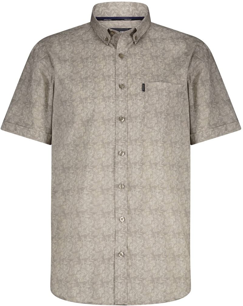 State Of Art Short Sleeve Hemd Leafs Beige - Größe M günstig online kaufen