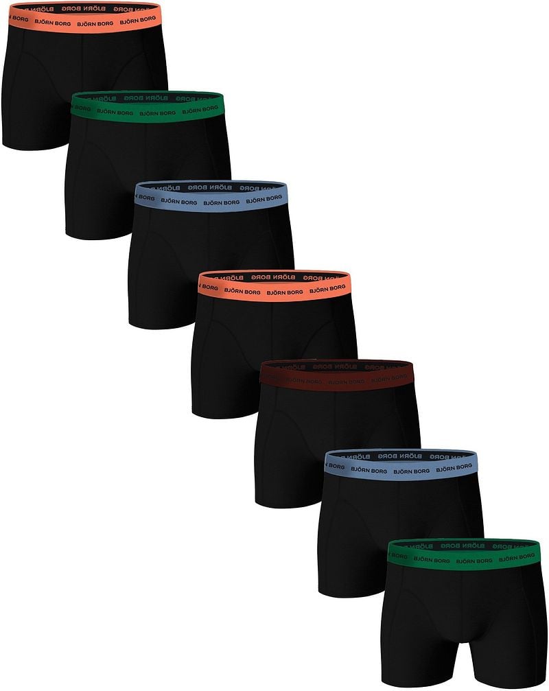 Bjorn Borg Boxers Cotton Stretch 7-Pack Schwarz - Größe L günstig online kaufen