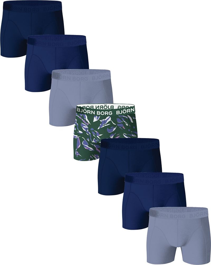 Bjorn Borg Boxers Cotton Stretch 7-Pack Blau - Größe XXL günstig online kaufen