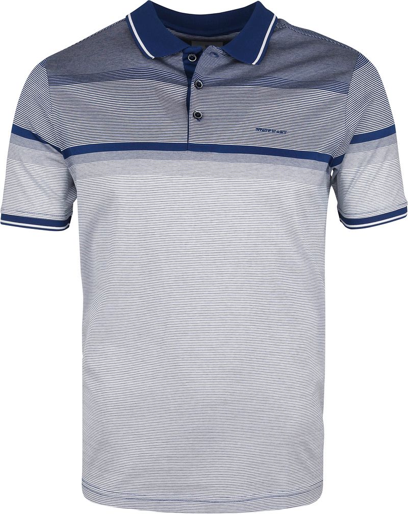 State of Art Polo Rayé Bleu taille M