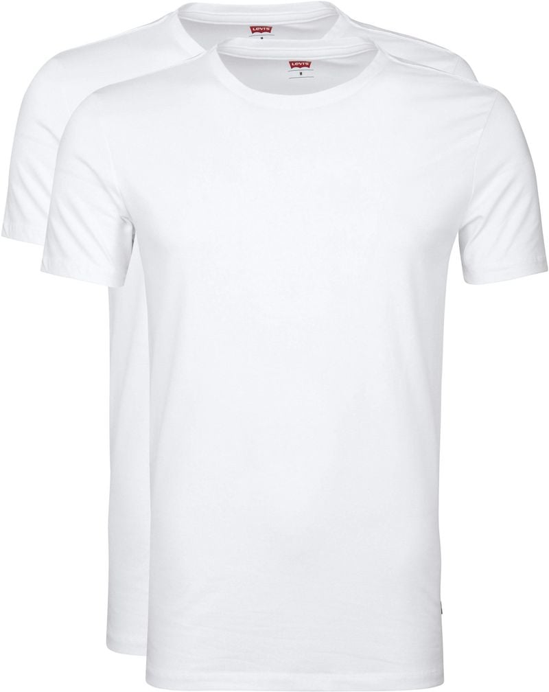 levi's t-shirt ronde hals wit 2pack