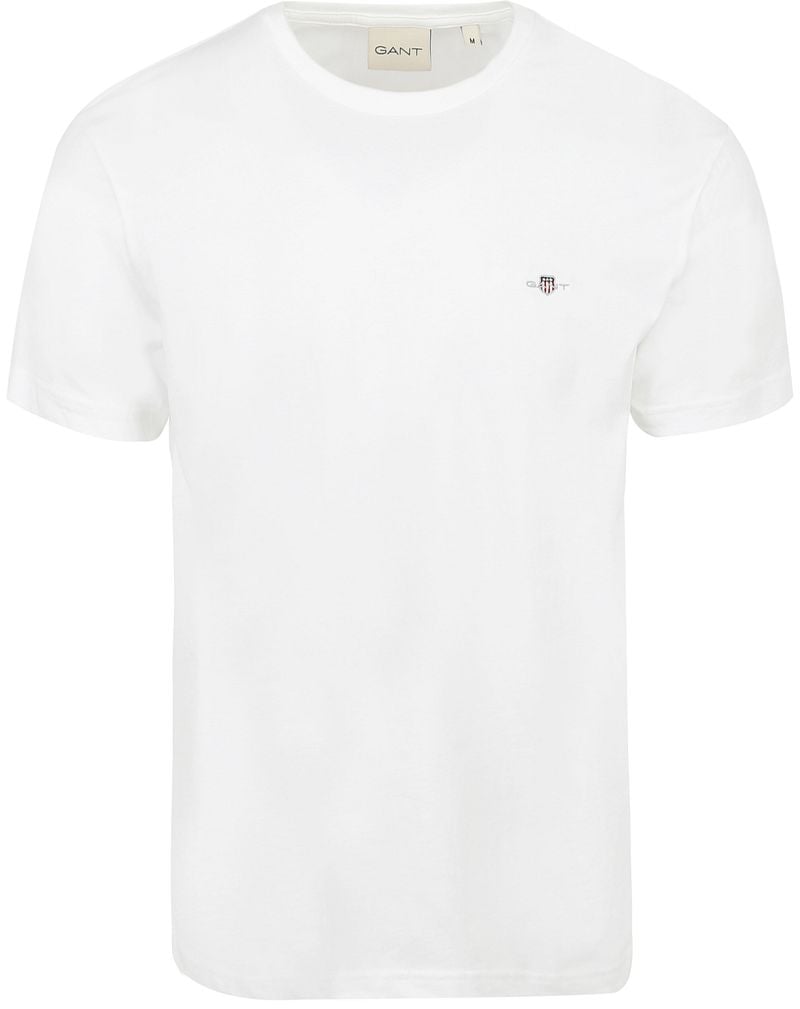 Gant T-shirt Shield Logo Weiß - Größe L günstig online kaufen