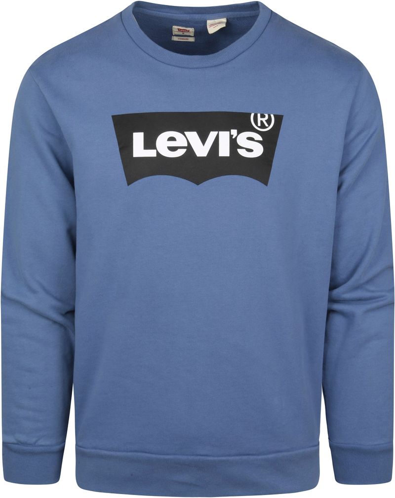levi's original graphic sweater blauw