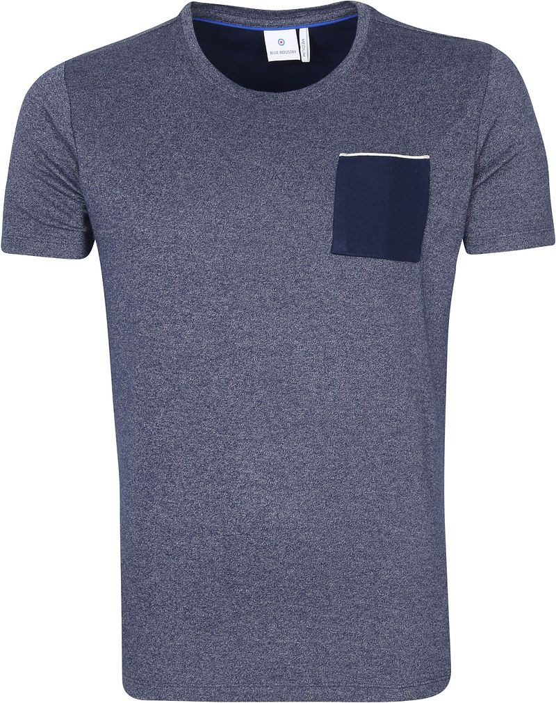 Blue Industry T-Shirt Chiné Foncé  Bleu foncé Bleu taille L