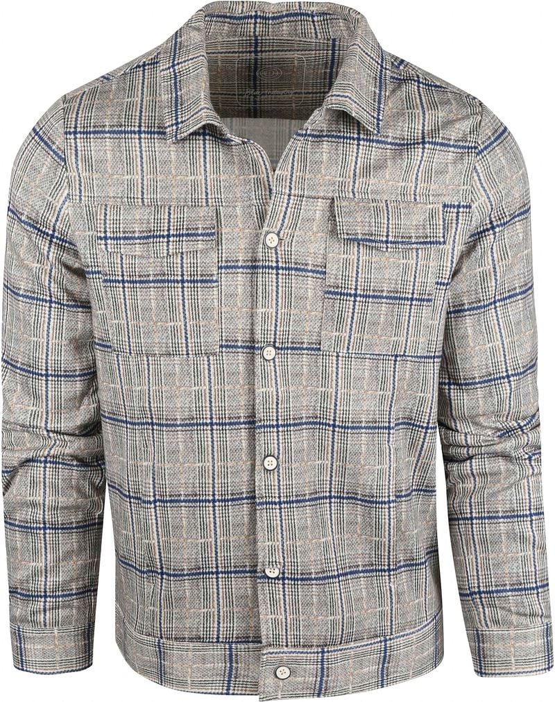 Blue Industry Overshirt Kariert Beige - Größe L günstig online kaufen