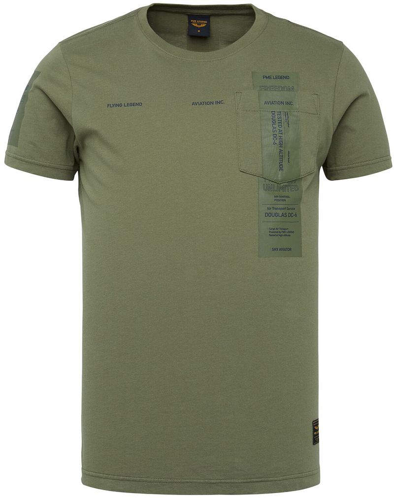 PME Legend T-Shirt Jersey Poche Poitrine  Vert Vert foncé taille M