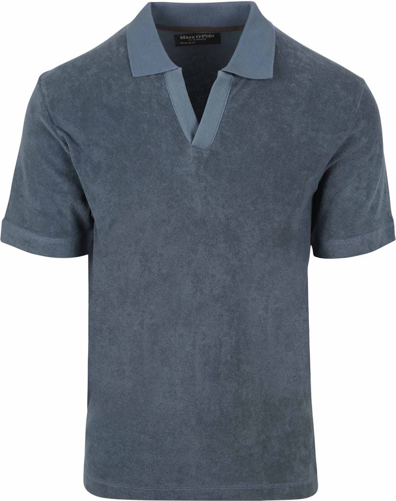 Marc O'Polo Poloshirt Riva Terry Cloth Blauw
